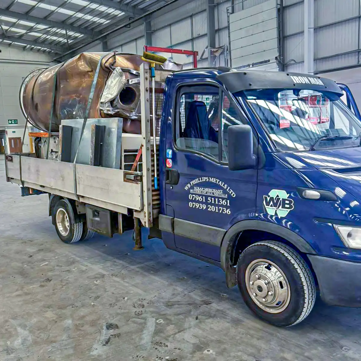WB Phillips Metals scrap metal recycling and collection in Gillingham Kent